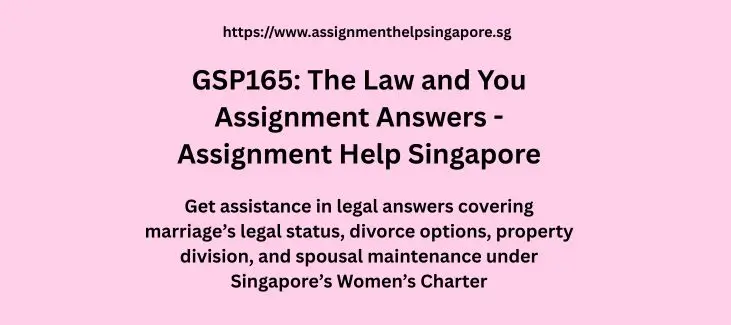 GSP165: The Law and You Assignment Answers