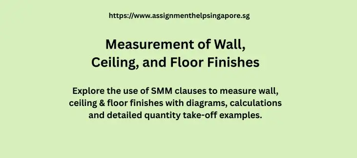 Measurement of Wall, Ceiling, and Floor Finishes