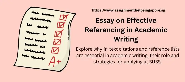 Essay on Effective Referencing in Academic Writing