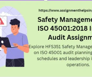 Safety Management and ISO 45001:2018 Internal Audit Assignment