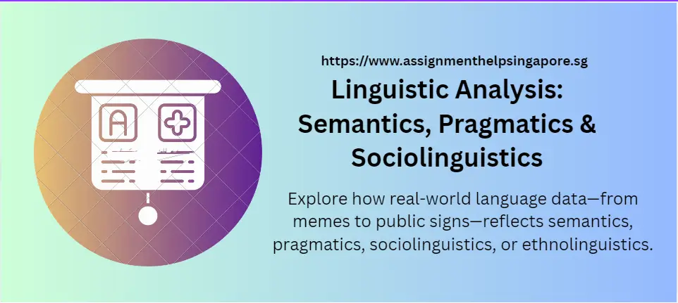 Linguistic Analysis: Semantics, Pragmatics & Sociolinguistics