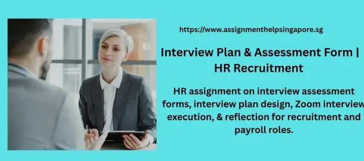 Interview Plan & Assessment Form | HR Recruitment